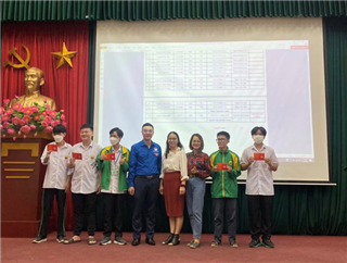 Lễ kết nạp Đoàn viên Thanh niên cộng sản Hồ Chí Minh, đợt 1, năm học 2022-2023