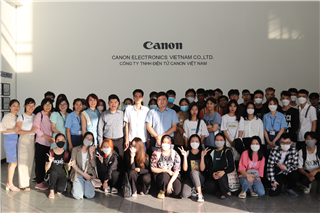 Tham quan thực tế Công ty TNHH Canon Việt Nam  của sinh viên K.2022
